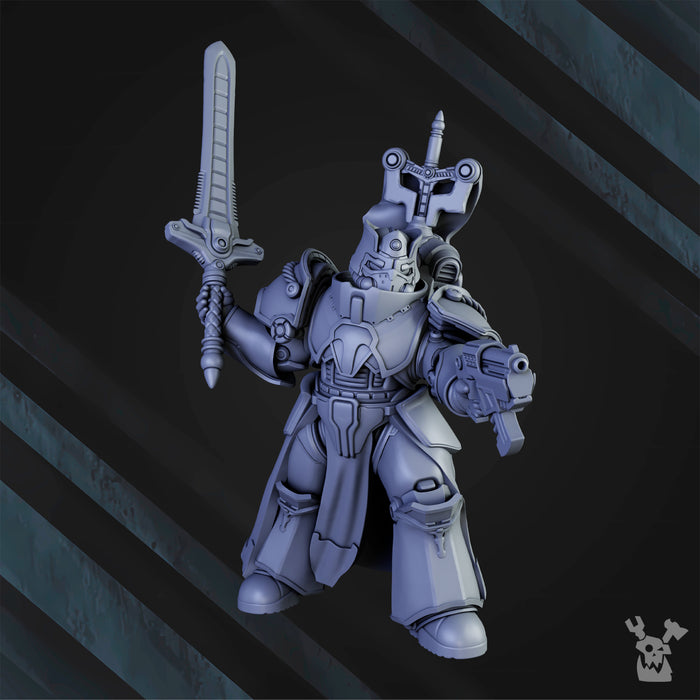 Knight-Commander Henry | Chaotic Brotherhood | DakkaDakka | Sci-Fi Grimdark Wargaming Miniature 28mm 32mm