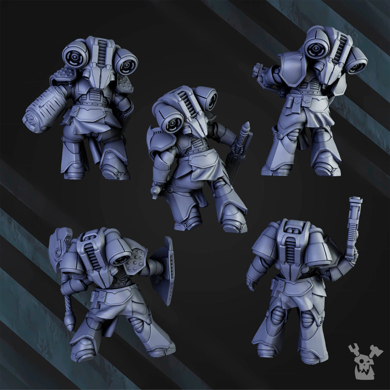 Jump Knights of the Sky Gates Squad B Miniatures | Battle Brothers | DakkaDakka | Sci-Fi Grimdark Wargaming Miniature 28mm 32mm