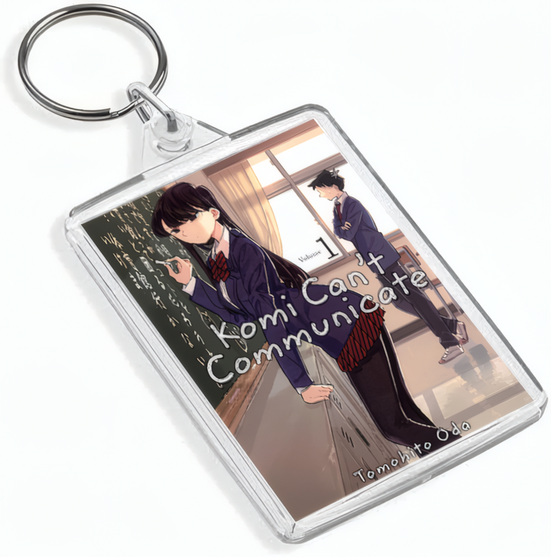 Manga Cover Art Keyring - Dual Sided English / Japanese