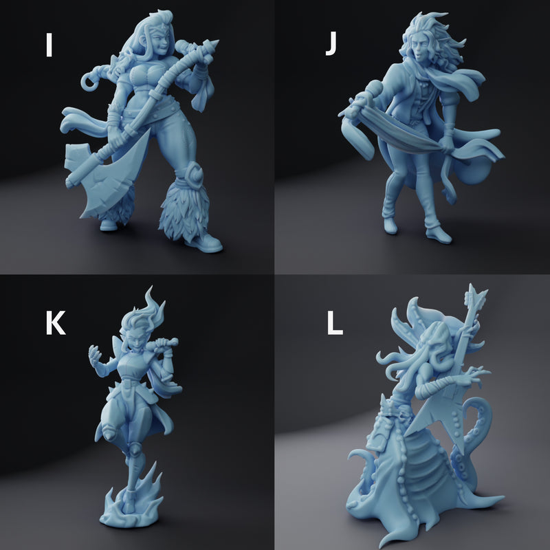 Bard Adventurer Miniatures | Bardic Beatdown | Twin Goddess Miniatures