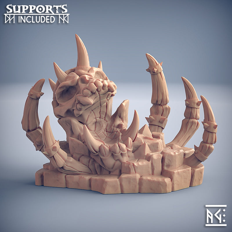 Frostdoom Shrine | Frostmetal Clan | Fantasy D&D Miniature | Artisan Guild