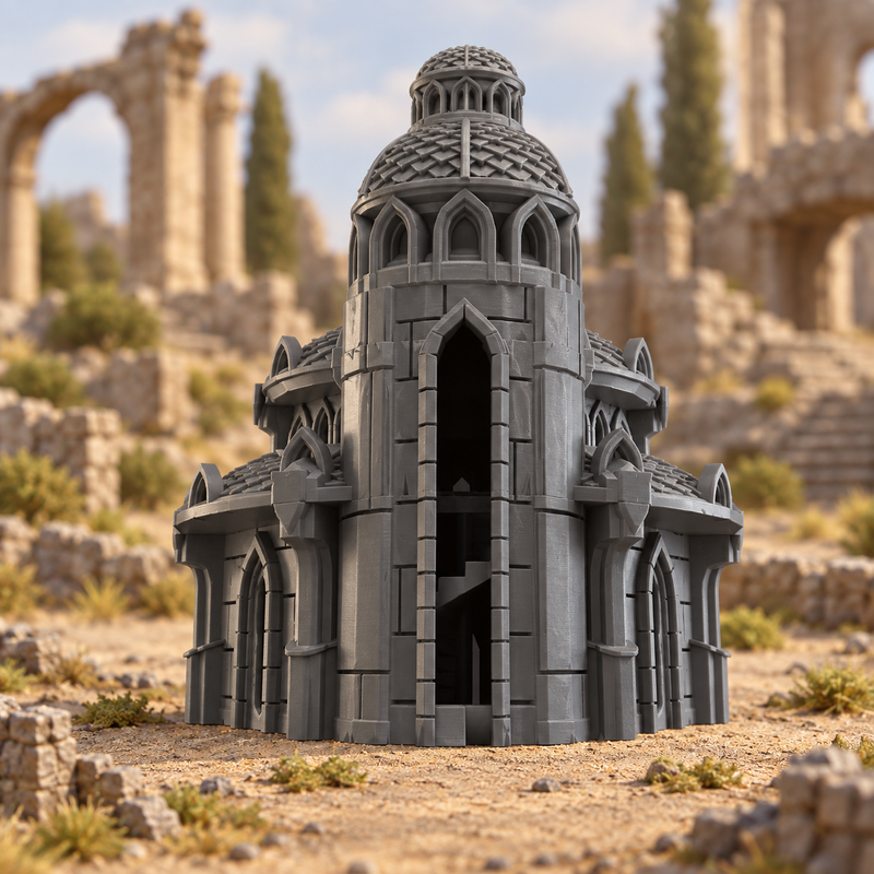 Lost City Building 28mm RPG Terrain Set 2 | Tabletop Wargaming Ruins for Fantasy Skirmish & RPG | 3D Printed