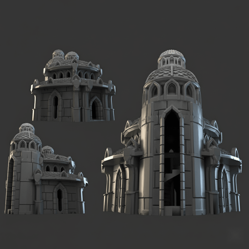 Lost City Building 2 - 28mm DND/Wargame/RPG Terrain