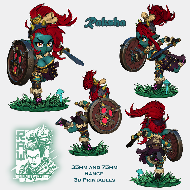Goblin Fighter Raksha | Team Gobettes | Ronin Arts Workshop