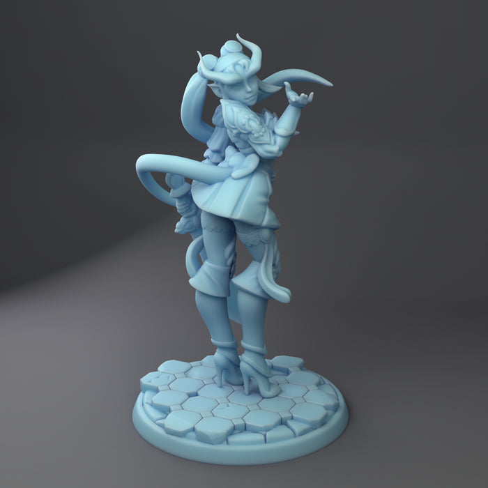 Tielfing Sailor Glyth | Magical Girl | Fantasy Miniature | Twin Goddess Miniatures