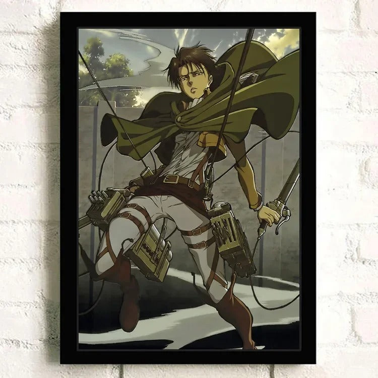 Attack On Titan | Anime TV Movie Poster Canvas Wall Art | Unframed
