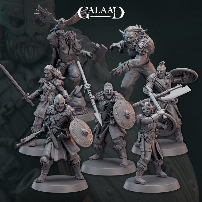 Norse Fighter Miniatures | Fantasy Miniature | Galaad Miniatures