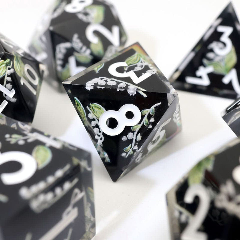 Midnight Moondrop | Art Core Dice| 7 Piece Set