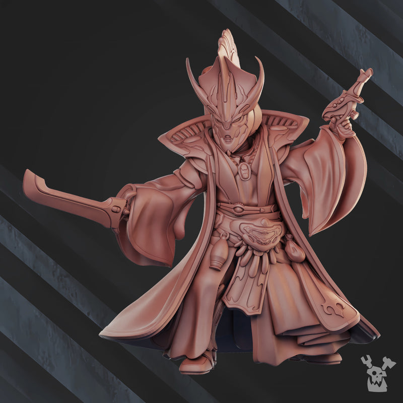 Midnight Voyager A Miniature | Dark Space Elves | Grimdark Miniature | DakkaDakka