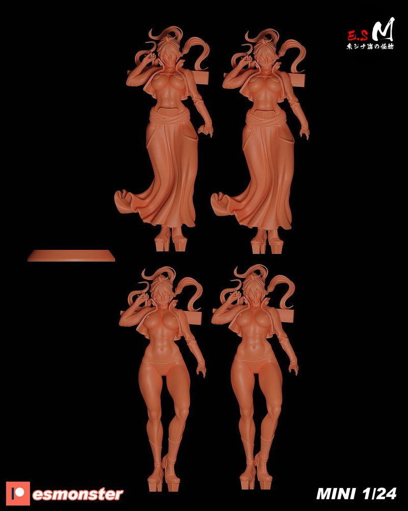 Halli-B | Pin-Up Statue Fan Art Miniature Unpainted | E.S Monster