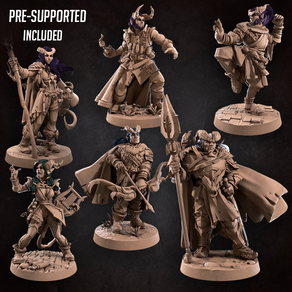 Tieflings Miniatures, 28/32mm resin fantasy miniature, unpainted