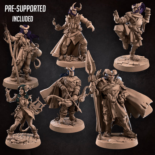 Tieflings Miniatures, 28/32mm resin fantasy miniature, unpainted