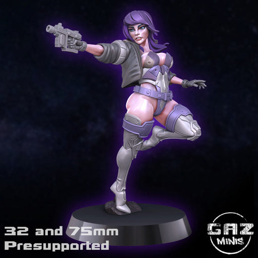 Motoko, 28/32mm resin fantasy miniature, unpainted