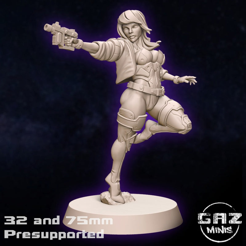 Motoko | Fantasy Pin-Up Miniature | Gaz Minis TabletopXtra (2)