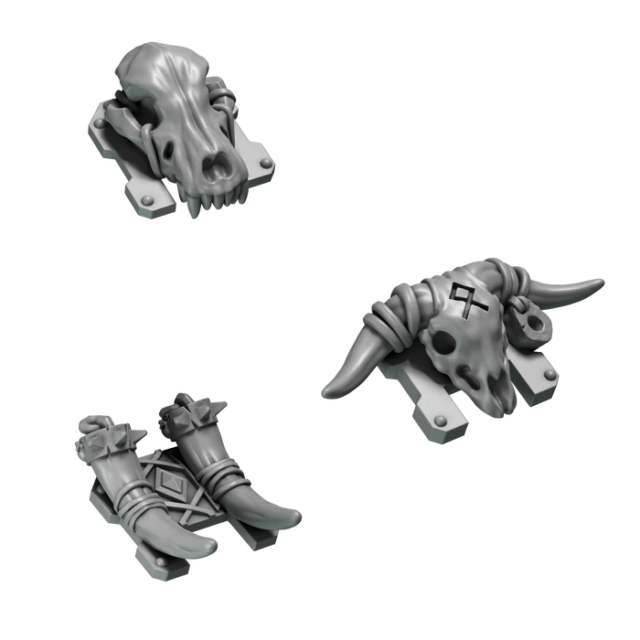 Space Warrior Bike Pack | Primal Hounds | Grey Tide Studio | Sci-Fi Grimdark Custom Bitz Wargaming Miniatures 28mm 32mm