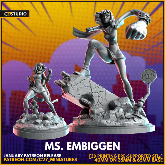 Ms. Embiggen Miniatures | Heroes | Sci-Fi Miniature | C27 Studio