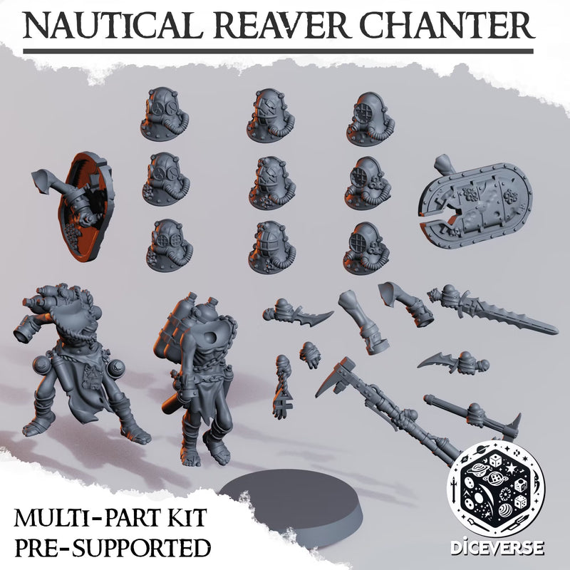 Nautical Reaver Chanter Miniatures | Trench Grimdark | Diceverse
