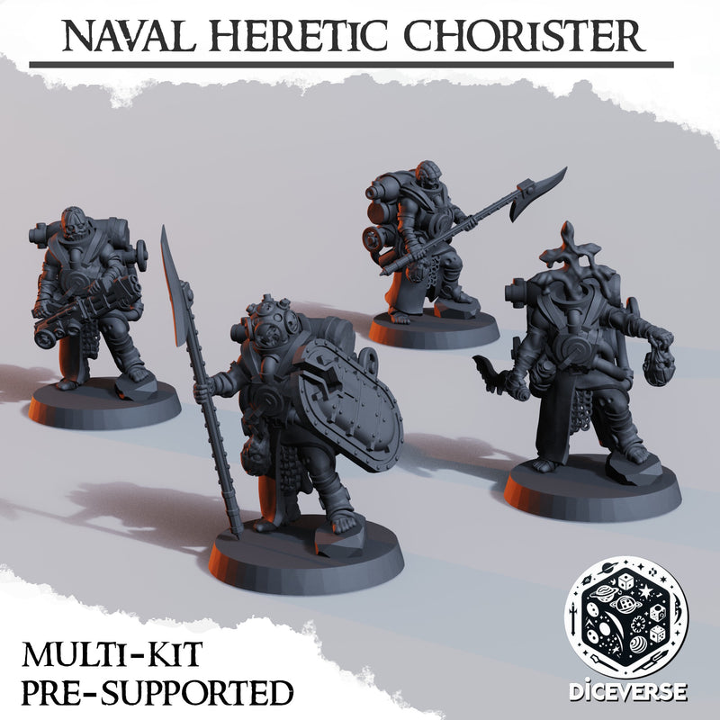 Naval Heretic Chorister Miniatures | Trench Grimdark | Diceverse