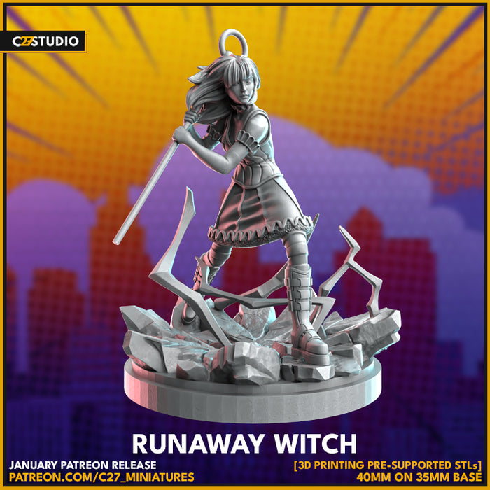 Runaway Witch | Heroes | Sci-Fi Miniature | C27 Studio