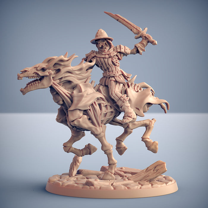 Nightmare Rider Miniatures | Oldburg Fallen Ones | Fantasy D&D Miniature | Artisan Guild