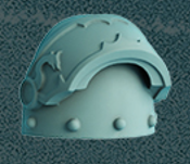 10x Space Warrior Pauldron O | Scylla Legion | DakkaDakka | Sci-Fi Grimdark Custom Bitz Wargaming Miniatures 28mm 32mm