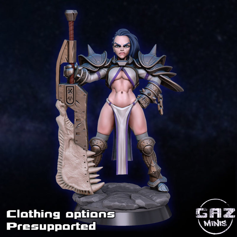 Hunter Oda, 28/32mm resin fantasy miniature, unpainted