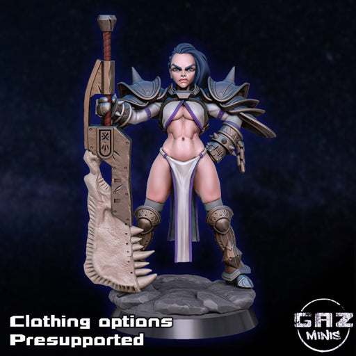 Hunter Oda, 28/32mm resin fantasy miniature, unpainted