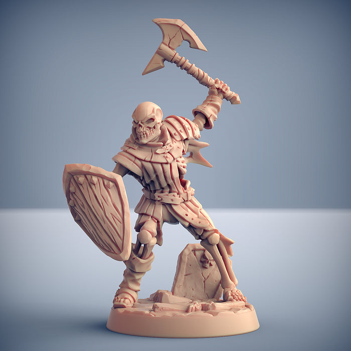 Skeleton Fighter Miniatures | Oldburg Fallen Ones | Fantasy D&D Miniature | Artisan Guild