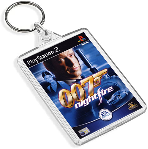 Retro Gaming Box Art Keyring - Gen VI P2 Console Style (Titles A-G)