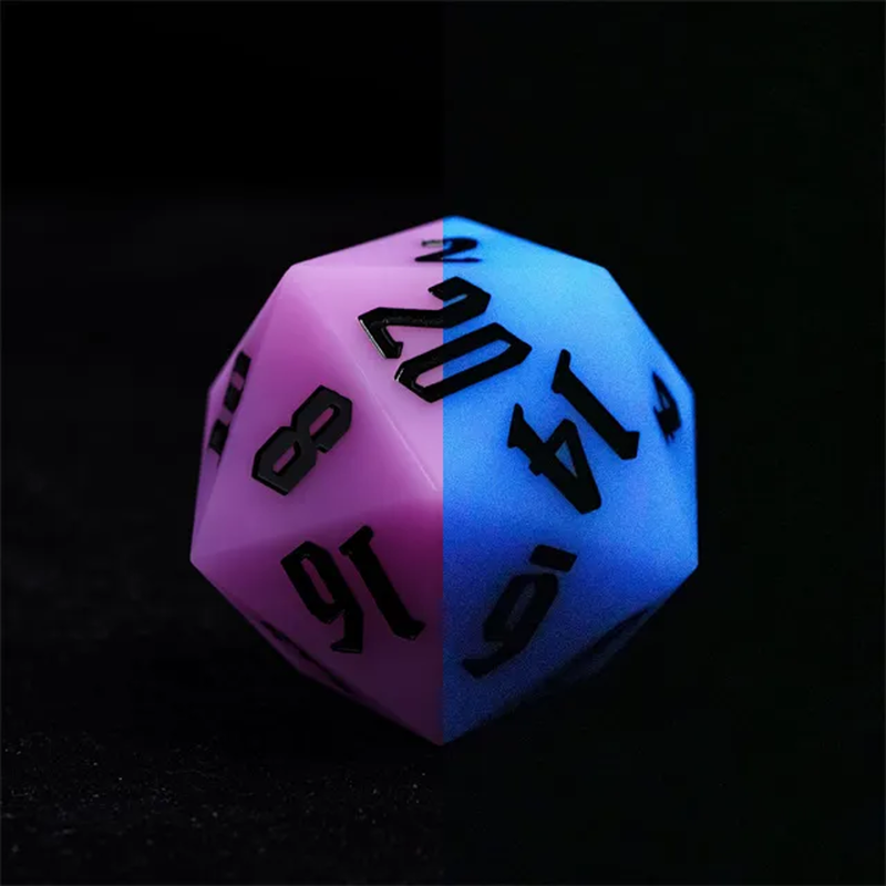 Jester's Bounce | Silicone D20 | Single Dice | Purple