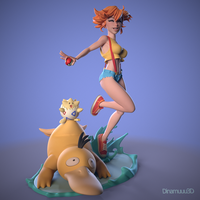 Trainer | Pin-Up Statue Fan Art Miniature Unpainted | Dinamuu3D