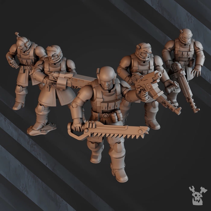Phaethon Infantry Squad Miniatures | Imperial Soldiers | Grimdark Miniature | DakkaDakka