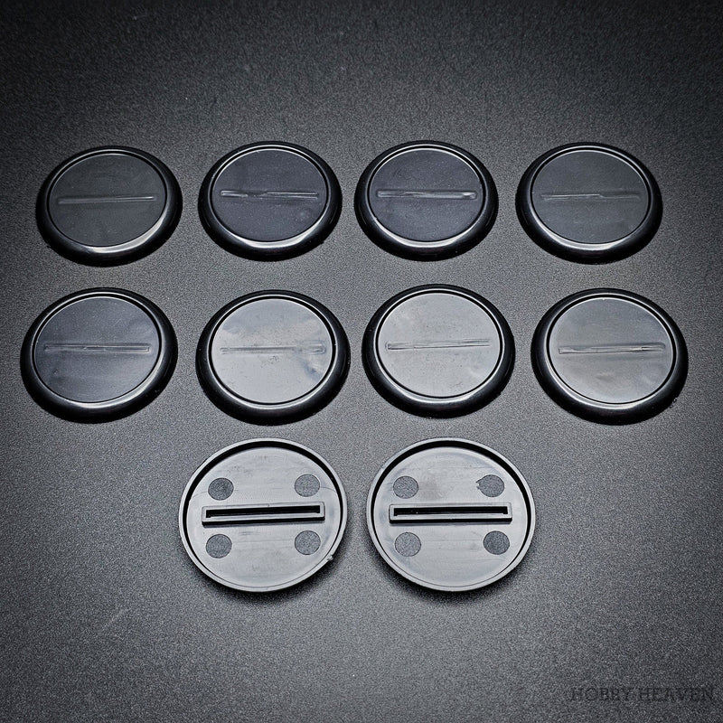 40mm Wide Lip Round Plastic Bases