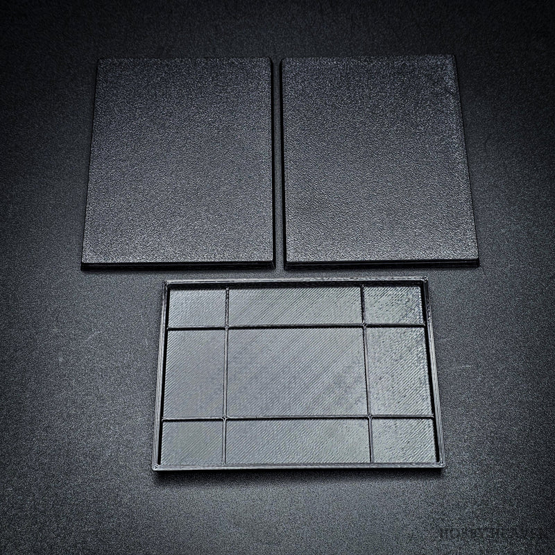 100x75mm Rectangle Plain Plastic Bases 3d Print