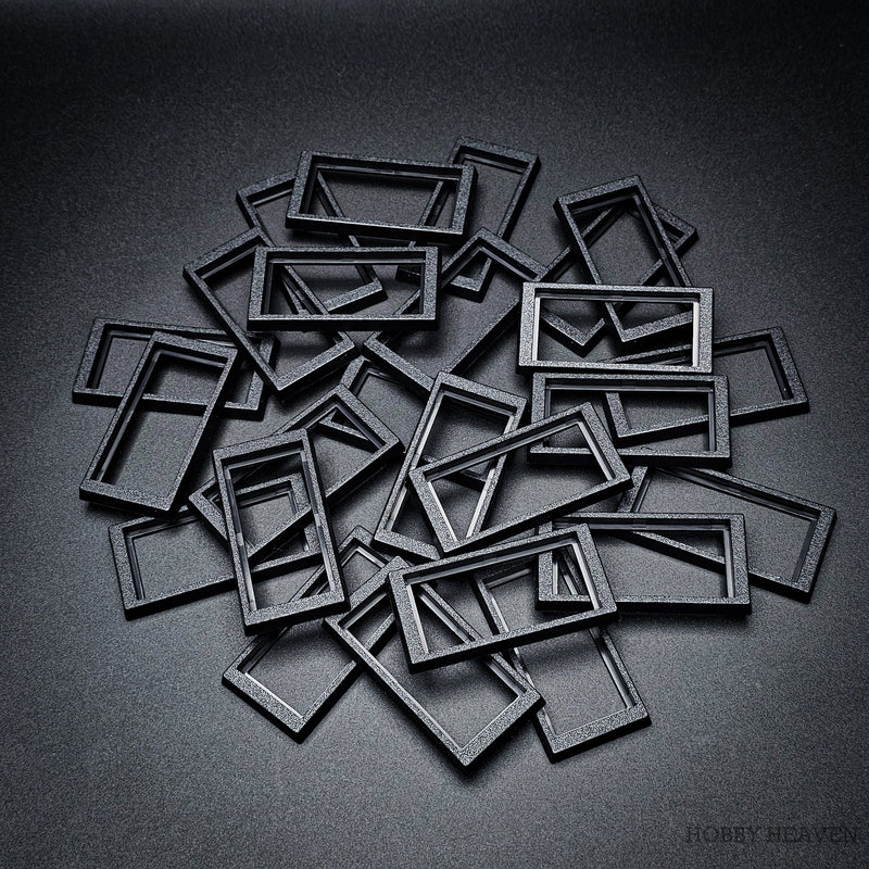 50x24mm to 60x30mm Rectangle Bases Converters ABS Plastic