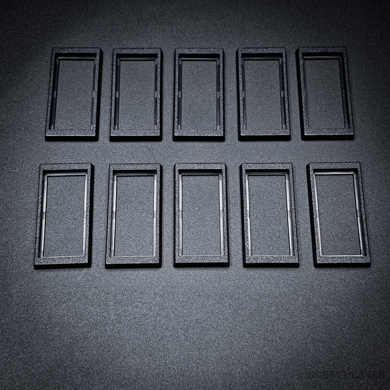 50x24mm to 60x30mm Rectangle Bases Converters ABS Plastic