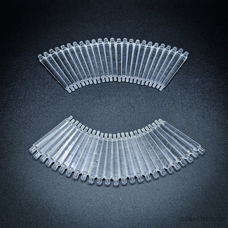 60mm Round Flying Bases – Clear Plastic Stands for Sci-Fi & Fantasy Wargaming Miniatures