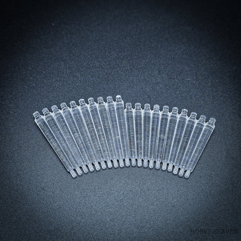 60mm Round Flying Bases – Clear Plastic Stands for Sci-Fi & Fantasy Wargaming Miniatures