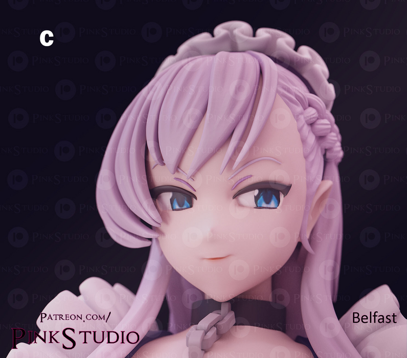 Belfast (Statue) | Pin-Up Fan Art | Pink Studio