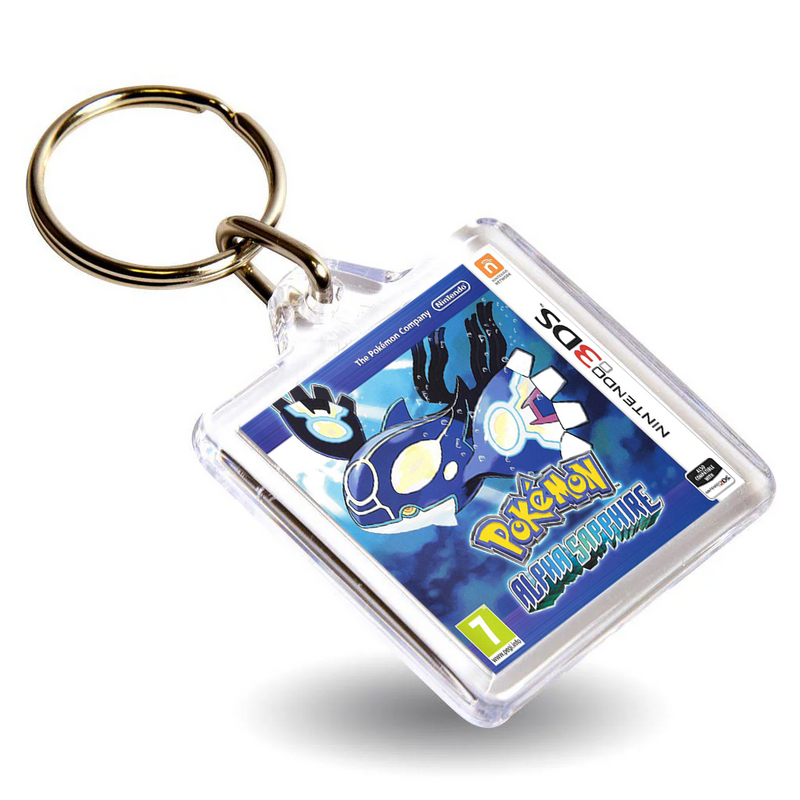 Pokemon Gen VI Inspired Game Cover Art Keyring - Dual Sided Box Art