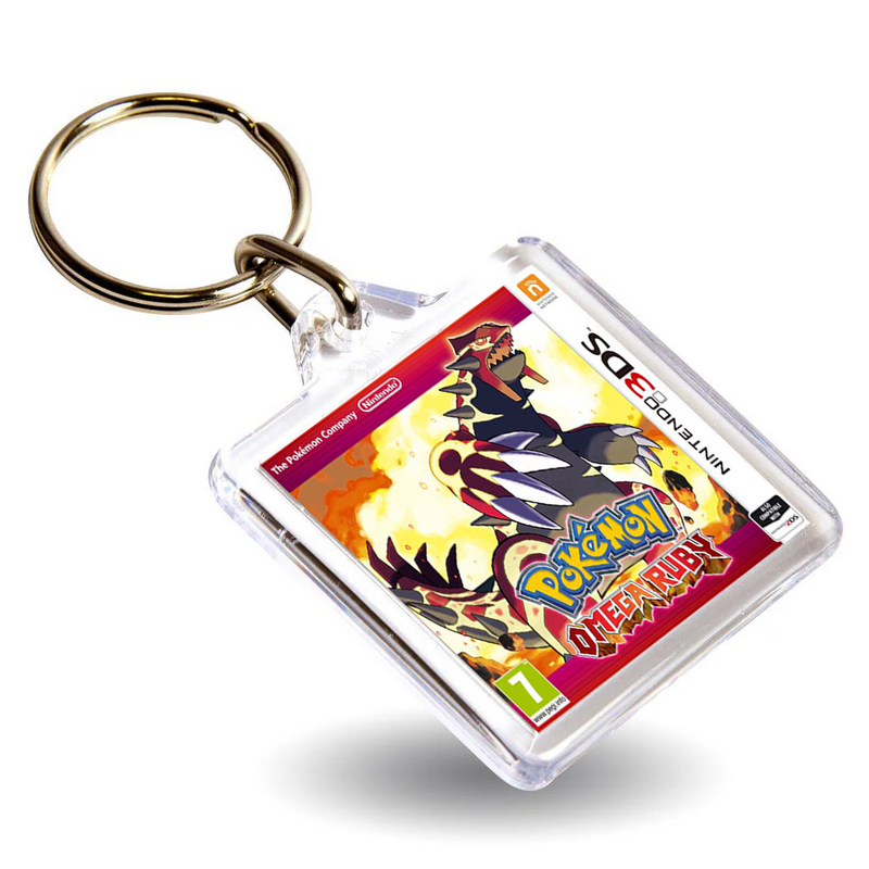 Pokemon Gen VI Inspired Game Cover Art Keyring - Dual Sided Box Art