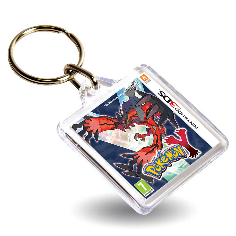 Pokemon Gen VI Inspired Game Cover Art Keyring - Dual Sided Box Art