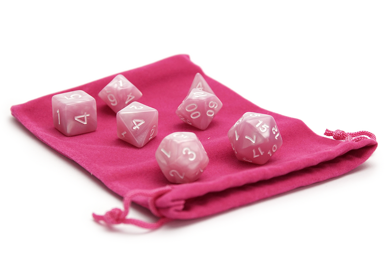 Plain Dice Bag - Magenta