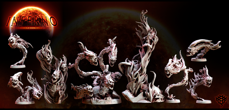 Flaming Skull Miniatures | Inferno: All Shall Burn | Fantasy Miniature | Mini Monster Mayhem