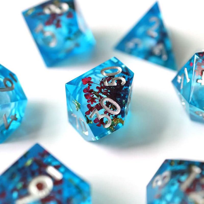 Potion of Clarity | Liquid Core Dice | Resin | 7 Piece Set
