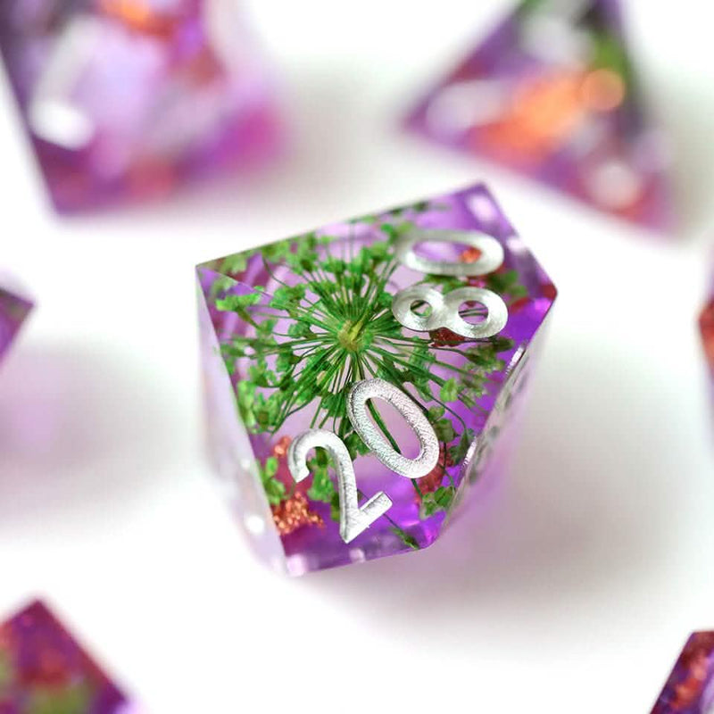 Potion of Foresight | Liquid Core Dice | Resin | 7 Piece Set