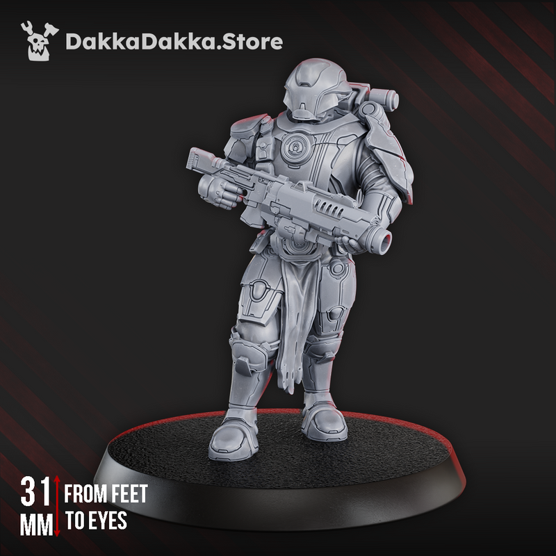 Warrior Lead Operative | Greater Good | DakkaDakka | Sci-Fi Grimdark Wargaming Miniature 28mm 32mm