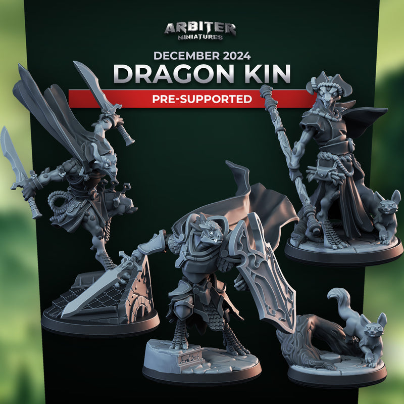 Dragon Kin Miniatures | Pose Pack A | Arbiter Miniatures