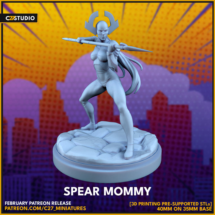 Spear Mommy | Heroes | Sci-Fi Miniature | C27 Studio