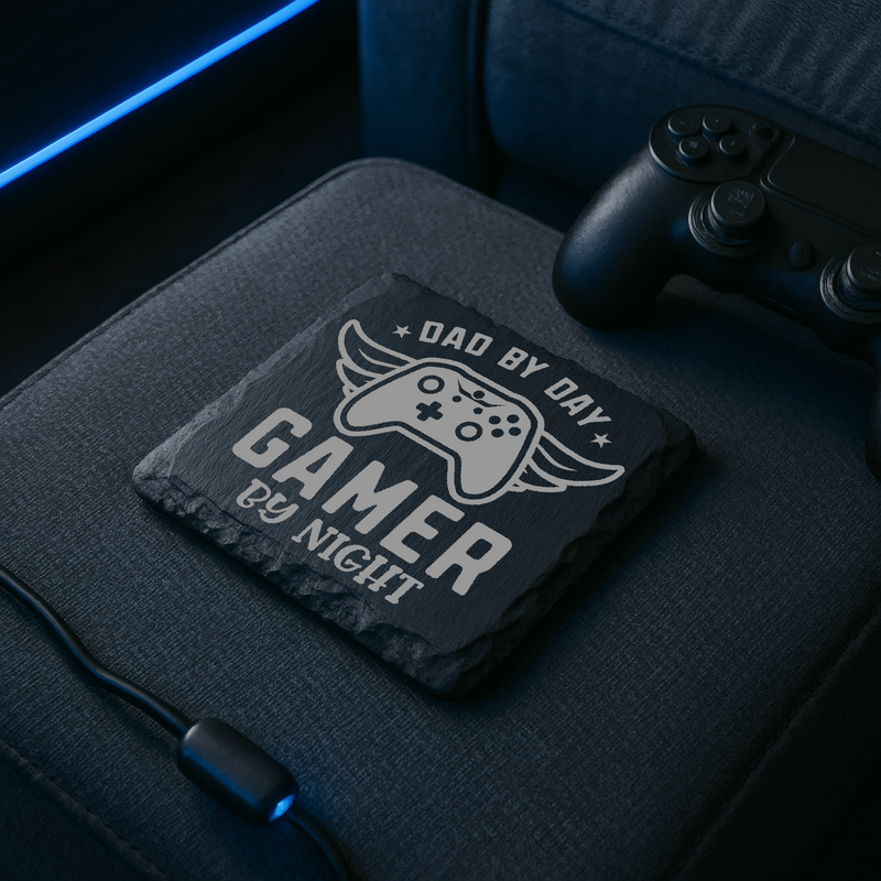 Gift Coaster Gamer Quote Themed Dad Birthday Wedding Gift Box